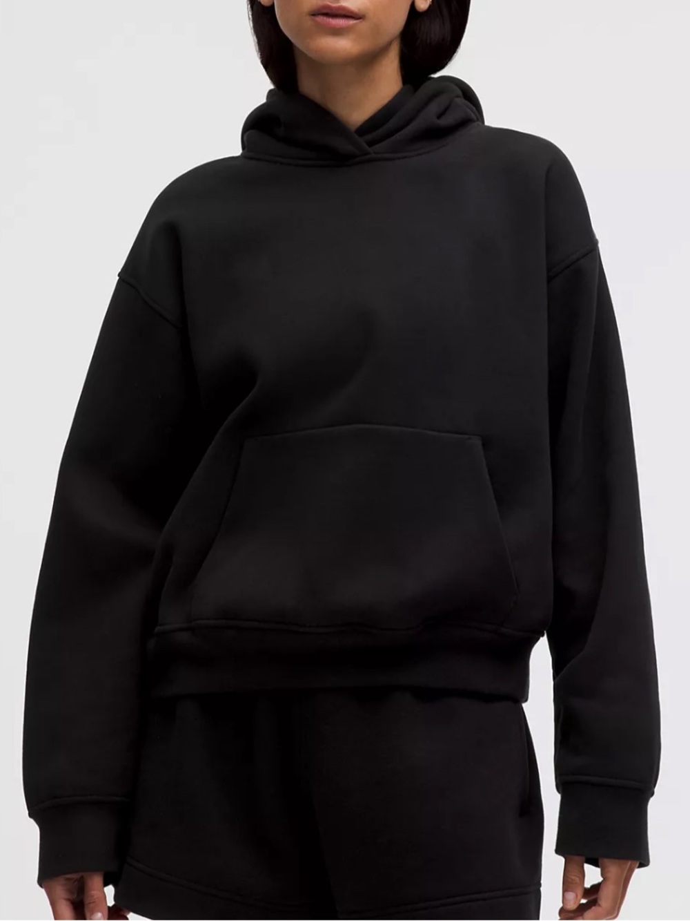 Lululemon Women's Steady State SuperLoft Hoodie Wider Cuff - Classic Black